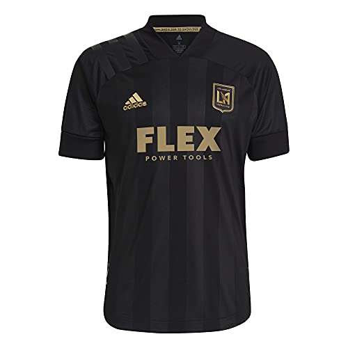 Amazon.com: adidas 2021 LAFC Authentic Home Jersey - Black-Gold S