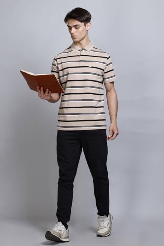 Image of GODFREY Half Cotton Polo T Shirt for Man with Pocket - Regular Fit Mens Collar Tshirt
