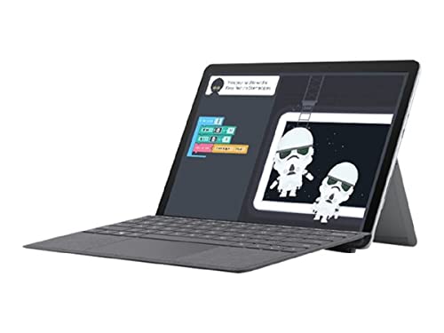 Microsoft Surface GO 2 Tablet, 10.5'', 8 GB RAM, 128 GB SSD, Dual-Core Intel Pentium Gold 4425Y, Windows 10 Home, Platino