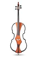 GEWA E-Cello Novita 3.0-4/4 – elektronisches Cello mit Carbonrahmen, Massivholz-Korpus und Preamp-System, rotbraun, Made in Germany