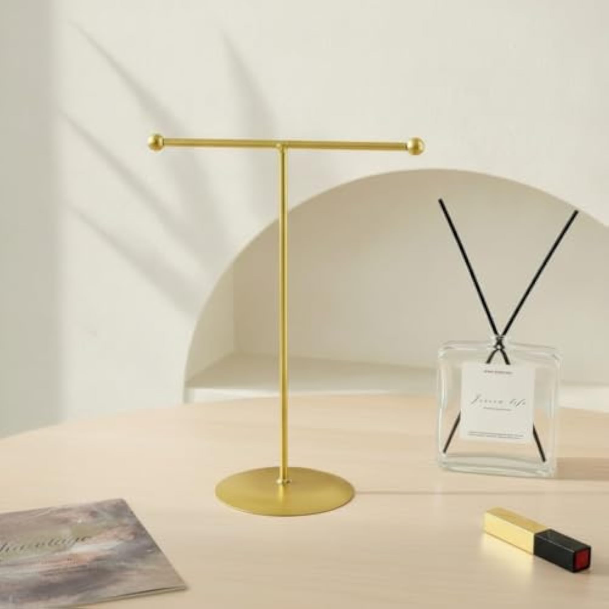 Tabletop T-Shaped Jewelry Stand for Necklace Display