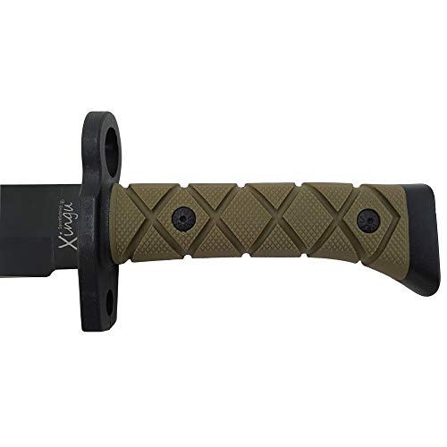 Faca Esportiva Tática Xingú Lâmina Preta Com Bainha rígida XV3405