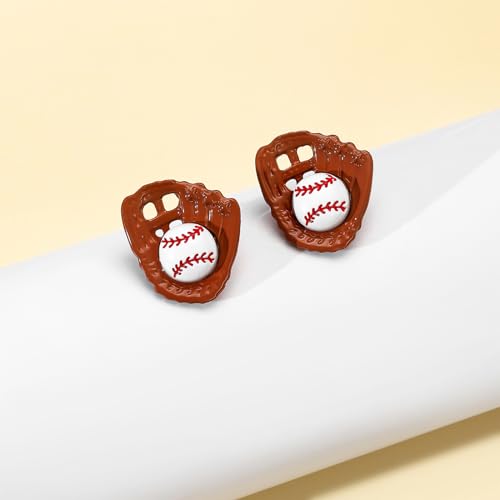 Baseball Earrings Women Baseball mom studs Baseball Gloves earrings Game Day Sports Earrings Jewelry3