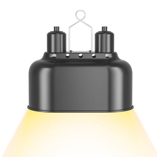 AOKSURE Dual Reptile Light Fixture with Switches