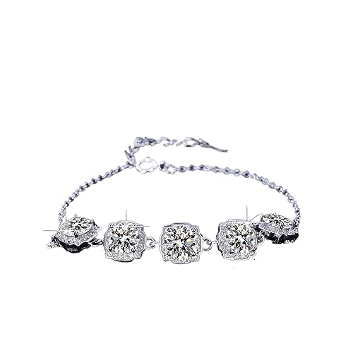 Bracelet breloques argent 925 et pierre 1 carat, le cadeau idéal femme