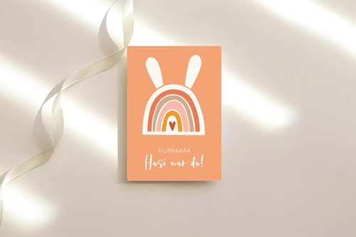 The Life Barn 3x Postkarte mit Umschlag Set Frohe Ostern (Ostern Set)