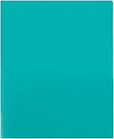 Vista 147 de JAM PAPER Heavy Duty Plastic Two Pocket Extra Tough School Folders - Blue - 6/Pack