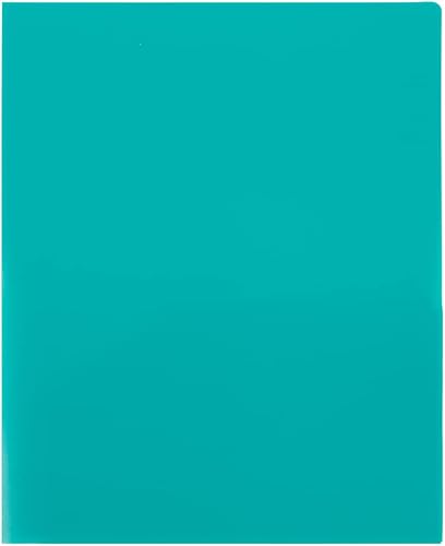 Miniatura 147 de JAM PAPER Heavy Duty Plastic Two Pocket Extra Tough School Folders - Blue - 6/Pack