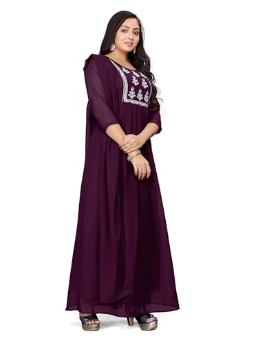 Image of Women's Georgette Fabric Kurti with Dupatta for Any Occassion | Kurti Set for Women
