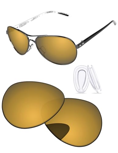 Image of Replacement Lenses & Nosepads for Oakley Feedback OO4079 59mm Sunglass - Precision Fit, UV Block & Impact Resistant