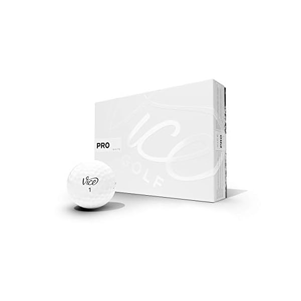 VICE Golf Pro White 2020 | 12 Golf Bälle | Eigenschaften: 3-Piece Cast Urethan, maximale Kontrolle, hoher Spin im Kurzspiel | Mehr Farben: Neon Lime / Red | Profil: Für fortgeschrittene Golfer