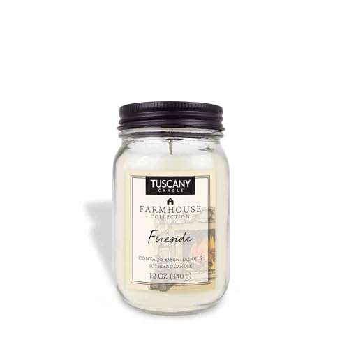 Tuscany Candle Fireside: Smoke & Spice Scented Candle, 12 oz