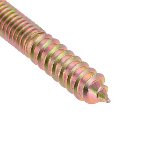Image of uxcell 5 /16-18 x 2-1 /4 inch Hanger Bolts Double Head Dowel Screw for Wood Furniture 20pcs