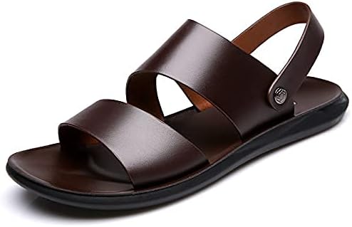 Amazon Zrfwgr サンダル メンズサンダル 牛革 男性 夏用 高級レザー 厚底 軽量 おしゃれ 歩きやすい 防臭 通気性 耐久性 革 サンダル 滑り止め カジュアルシューズ 水陸両用 夏靴 産地 中国 ファッションサンダル