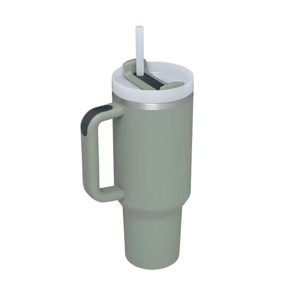 1200ml Tumbler with Handle Stainless Steel Water Bottle Straw Vacuum Thermos Cup Large Capacity Travel Car Coffee Mug