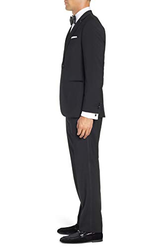Adam Baker Men's Classic & Slim Fit Two-Piece Formal Tuxedo Suit3