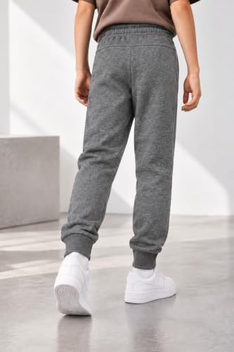 Image of Alan Jones Clothing Boys Solid Joggers Trackpant | Ribbed Hem & Waist | Drawstring Closure | Sizes 5-16 Years | Heavy GSM Fabric