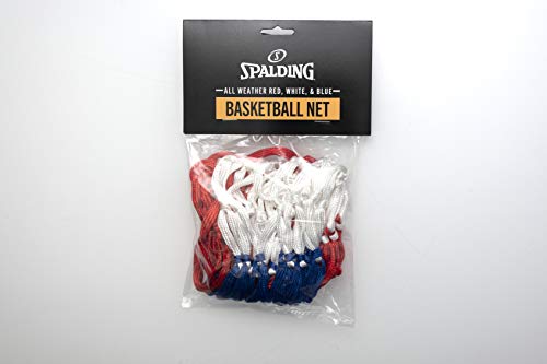 Spalding Heavy Duty Basketball Net (Multi-Coloured) Red, White, Blue - Image 3