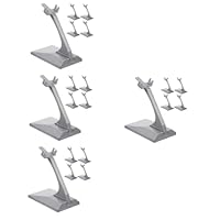 Yardwe 4sets Airplane Model Display Stand Practical Desktop Model Shelf for Aircraft Simple Assembly Stable Support for Storing and Showcasing 5pcs*4