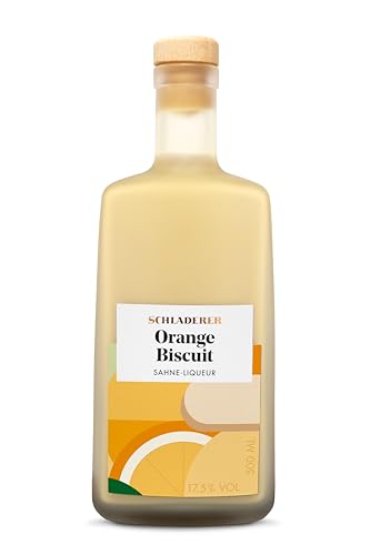 Schladerer ORANGE BISCUIT Sahne-Liqueur - cremiger Sahne Likör mit intensivem Orangen-Geschmack -...