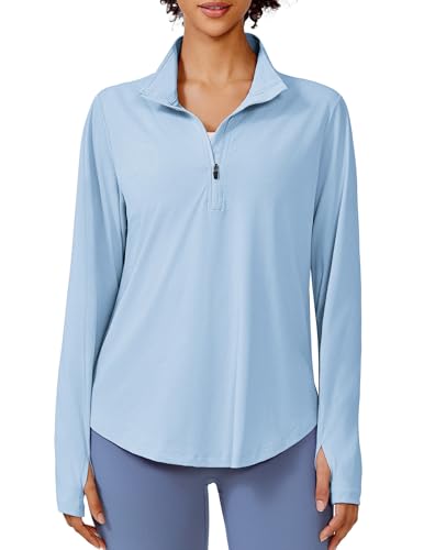 PINSPARK Long Sleeve Workout Tops for Women