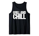Photo Gallery camicia con scritta divertente grill and chill canotta Photo Gallery camicia con scritta divertente grill and chill canotta