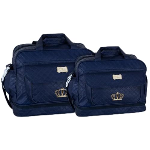 Kit Bolsas Maternidade Passeio Royal Baby (Azul Marinho)
