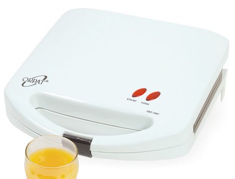 Image of Orpat OST-1007 DX 800-Watt Sandwich Toaster (White)