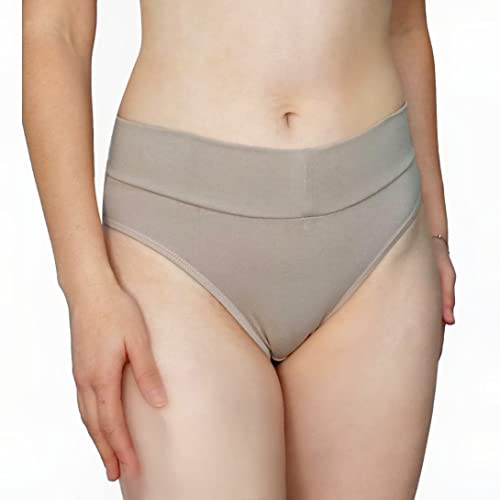 Kit 10 Calcinhas Cotton Algodão Cintura Alta Larga Pós Parto (G)