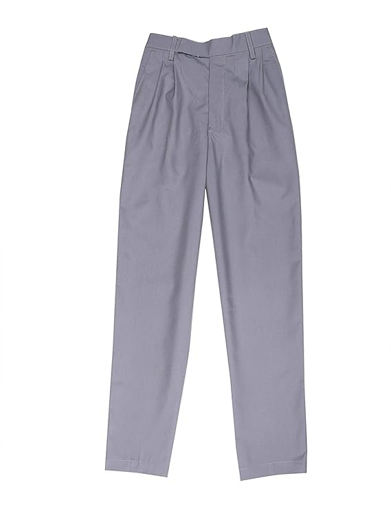 Image of Boys School Uniform Trousers, Regular Fit, Elastic Waist