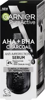 Garnier Pure Active AHA + BHA Charcoal Serum 30 ml