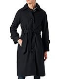 50% Polyester Schott NYC Mixte Jkttexasw LONG CABAN EN LAINE FEMME SCHOTT, NAVY, S EU