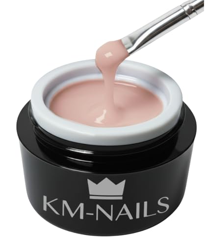 KM-Nails Pro Sculpt Gel - Nude Edit - 15 ml - Durcissement LED et UV - Design d'ongles basique naturel - Aspect nude - Base de modelage des ongles