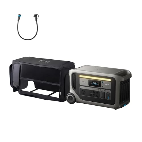 Image of Anker SOLIX F3000 Portable Power Station with Protective Cover, 3,072Wh, 6,000W Recharging, Solar Generators for Home Use, Expandable to 24kWh, For Power Outages, Camping, RVs, Emergencies