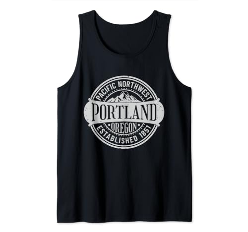 315U-a8+o-L._SL500_ Portland Oregon Pacific Northwest Est 1851 Mountain Vintage Tank Top