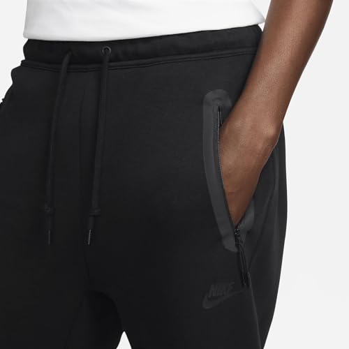 Nike Sportswear Tech Fleece Men's Open-Hem Sweatpants (Black/Black, FB8012-010) Size XX-Large4