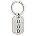Chisel Stainless Steel Brushed Dad Key Ring