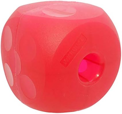 Kruuse Buster Soft Cube – Large, Magenta/Red – Quiet Treat Dispensing Puzzle Toy for Small Dogs – Interactive Slow Feeder for Mental Stimulation & Indoor Enrichment image 5