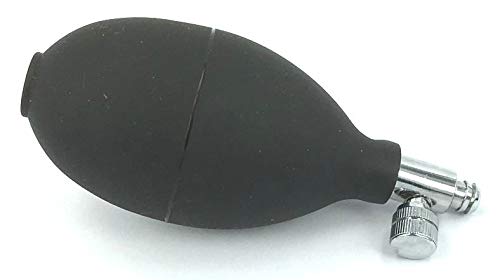 Lyall Willis Aneroid Sphygmomanometer - Replacement PVC Inflation Bulb 8cm + end Valves to fit a Standard Manual Blood Pressure Monitor/Meter