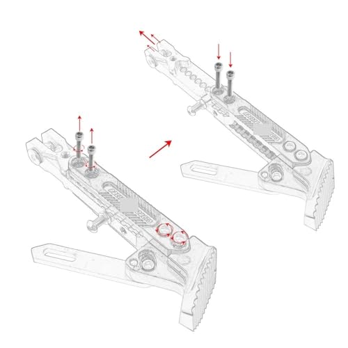 Béquille de moto réglable en métal CNC, support de précision durable - 5
