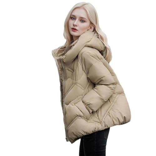 Veste courte d'hiver pour femme style coréen matelassée et décontractée