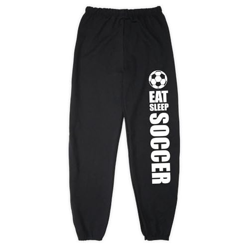 ChalkTalkSPORTS Youth Large Soccer Fleece Sweatpants Black