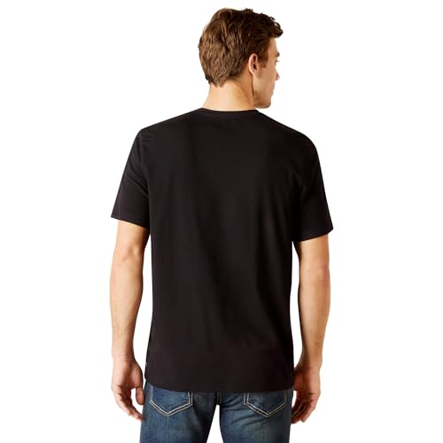 Image of ARIAT Men's Vertical Logo Graphic Short Sleeve T-Shirt