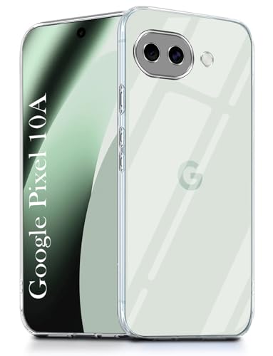 Image of Jkobi Silicone Back Cover Case for Google Pixel 10a (Clear Shockproof Case with Camera Protection | Soft and Flexible | Transparent)