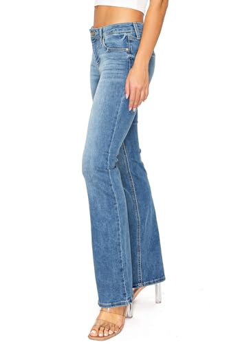 Celebrity Pink Women's Juniors Mid Rise Bootcut Jeans4