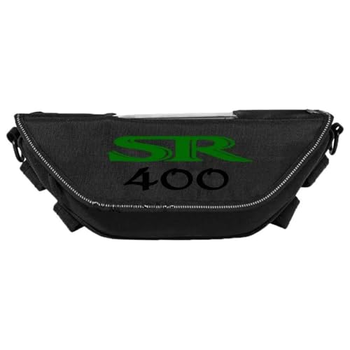 Tragbares Aufbewahrungs-Sattelpaket Motorradzubehör Für Yamaha SR400: wasserdichte Und Staubdichte Satteltasche Mit Werkzeugtasche Und Schultergurten.(SCHWARZ2)