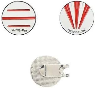 review Vectorputt tm - USGA Approved Golf Ball Mark - Double Sided Golf Ball Marker with hat Clip (30mm)