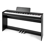 【Multifunctional Electric Piano】The weighted digital piano features multiple functions of 128 rhythms, 128 tones, and 30 songs to enrich your music experience. The record and replay function buttons help you listen back. 【88 Full-size Weighted Keys】8...