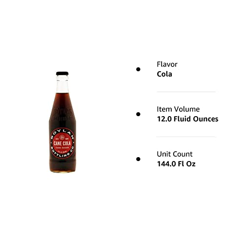 Boylan Sugar Cane Cola Soda (Glass Bottles), 12 Fl Oz (Pack Of 12) #TOP1