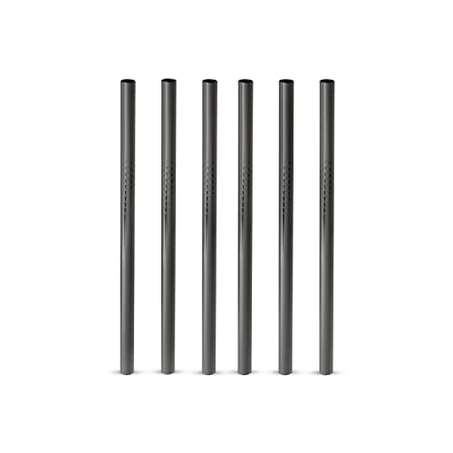 Viski Stainless Steel Straws for Cocktails - Eco-Friendly Reusable Metal